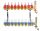  Underfloor heating distributor 9 circuits DIAMOND automatic air vent.