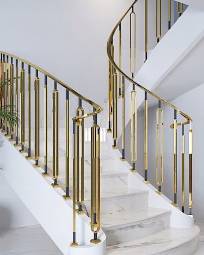 SQUARE French stair railing