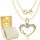  Gold Chain with Heart 585 Gift Engraving