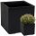  Lamela flowerpot 40 cm x 40 x 40 cm, black plastic