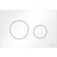 Tece Loop white toilet flush button