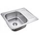 Quadron Kevin 116 SteelQ sink with siphon and cover