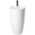 Rea White oval pedestal washbasin