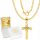  Euphoria gold plated cross chain