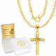  Euphoria gold plated cross chain