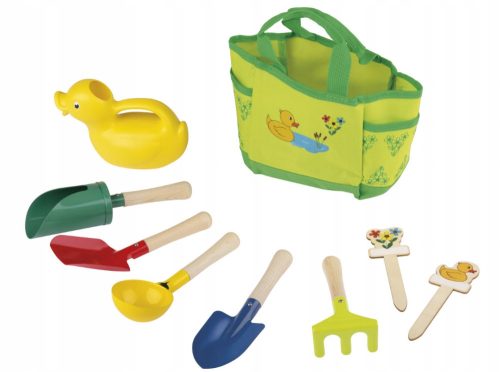 Playtive Small Gardening Set, Bag with Tools