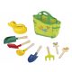 Playtive Small Gardening Set, Bag with Tools