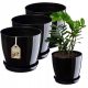  Kadax flowerpot 16 cm x 16 x 14.5 cm diameter 16 cm plastic black