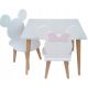  A table with two Mouse-Bow chairs