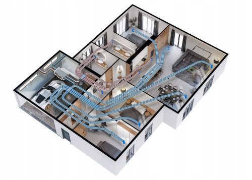 Mechanical ventilation design with stamp