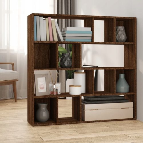 Paravent VidaXL Bookcase Brown Oak 105x24x102 cm