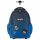  ST.RIGHT School Backpack with Multiple Compartments, Black, Blue Shades, Multicolored, 26 Years