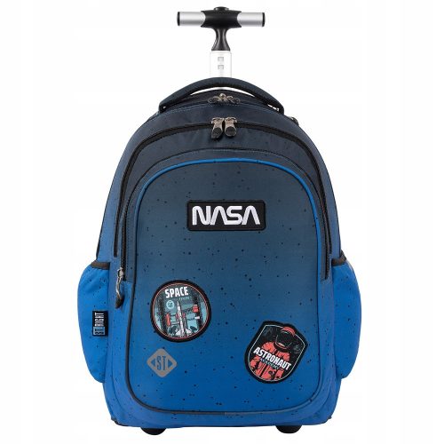  ST.RIGHT School Backpack with Multiple Compartments, Black, Blue Shades, Multicolored, 26 Years