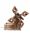  Wooden windmill, flowerbed, decoration, house, garden, small