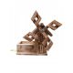 Wooden windmill, flowerbed, decoration, house, garden, small