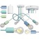  Moderno E27 ceiling light, multicolored