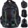  ST.RIGHT school backpack with multiple compartments, black, green tones, 20 l