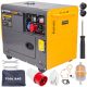 Portable three-phase Powermat 6500 W diesel generator