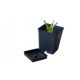  Europlastic flowerpot 9 cm x 9 x 10 cm, black plastic