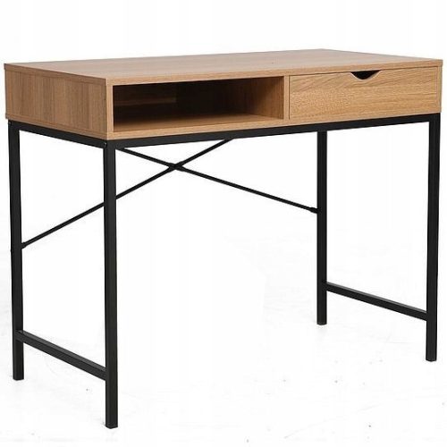  Rectangular desk Signal Desks 95 x 48 x 76 cm, natural oak