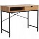  Rectangular desk Signal Desks 95 x 48 x 76 cm, natural oak
