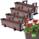  KADAX 4x BALCONY BOX 60cm FLOWER POT HANDLES