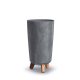  Prosperplast flowerpot 19.5 cm x 19.5 x 36.5 cm diameter 19.5 cm plastic dark grey