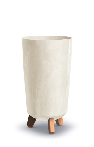  Prosperplast flowerpot 19.5 cm x 19.5 x 36.5 cm diameter 19.5 cm plastic cream