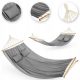 Garden and terrace hammocks Outtec hammock with bar, grey 200 kg, 350 x 150 cm