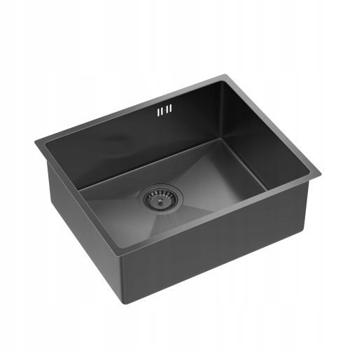 Quadron Anthony single-bowl sink in grey steel tones