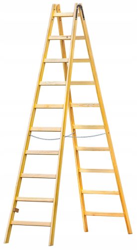 Daniel ladder 2.9 m wood 10 to 150 kg