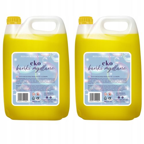 Soap bubble liquid, 2 x 5 l large soap bubbles