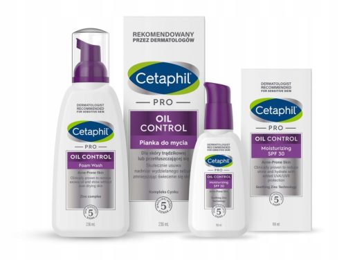 Cetaphil PRO Oil Control Skincare Set: Wash Foam & Mattifying Moisturizer SPF30