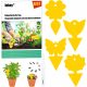 Plant protection products 56x yellow papers for garden pots, aphids, insects