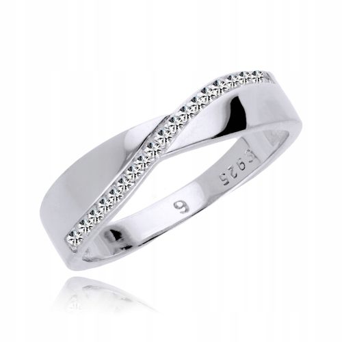  Silver 925 wedding ring with cubic zirconia