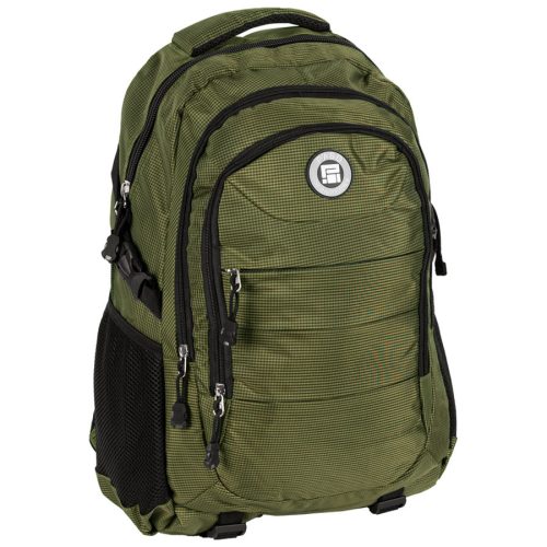  School backpack with multiple compartments Paso green tones 35 l