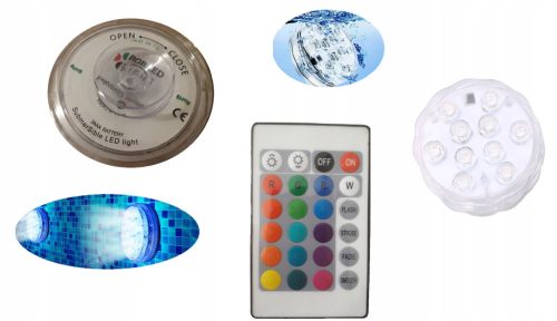  Waterproof RGB LED Pedestal Lamp + Remote Control