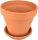  Degrea Flowerpot, Ceramic, Terracotta, 19.2 x 19.2 x 17.2 cm + Degrea Flowerpot Stand, 16.9 cm, Ceramic