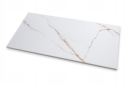 WHITE GOLD MARBLE SHINY CERAMIC TILE 120x60