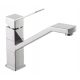 CUBE series stand-alone kitchen faucet, silver