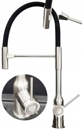 Quadron TOP stand kitchen faucet, silver