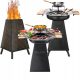  CHARCOAL GRILL + FIREPLACE + 2IN1 ACCESSORIES SET