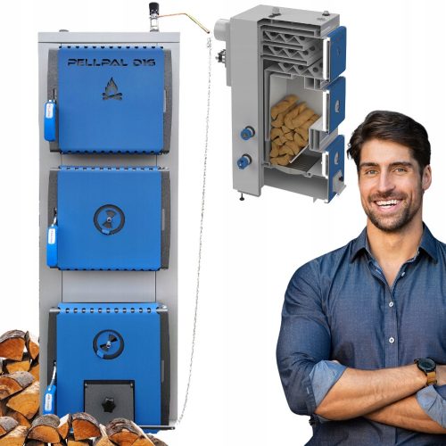  Wood stove class 5 25 kW with feeder Ecodesign boiler PLESZEWKI