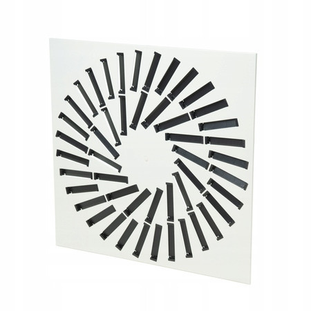 Square swirl diffuser with 32 blades 595x595