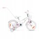  SIrox Rainbow White Pink children's bike, 16" white wheel