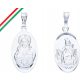  Silver medallion 925 scapular Mother of God baptism Saint as a keepsake gift