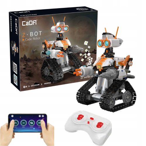  CADA BLOCKS Z.BOT CODE ROBOT RC 462 ELEMENTS