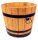  Drewdon flowerpot 40 cm x 40 x 35 cm, wood, brown and beige tones