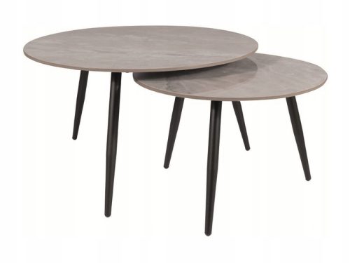  Signal Kora table, round, 80 x 80 x 45 cm, shades of grey