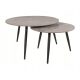  Signal Kora table, round, 80 x 80 x 45 cm, shades of grey
